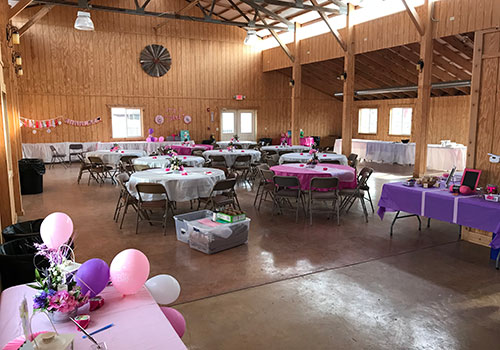 Group Events, Birthday Parties, Reunions, and more in our fabulous Event Room located centrally on our Adventure Farm in Spring Grove.