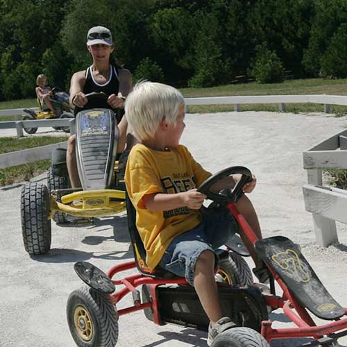 Race your friends with our pedal karts