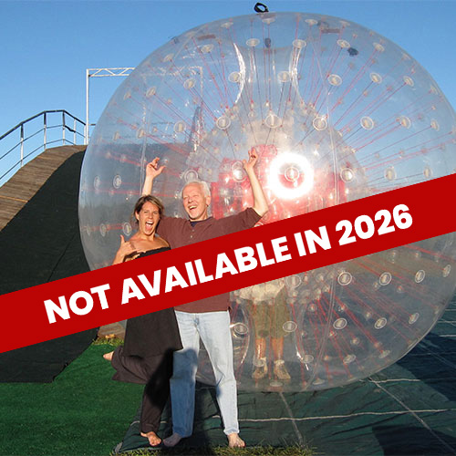 Take a ride in a giant ball with our Zorb rides here in Spring Grove, Illinois!