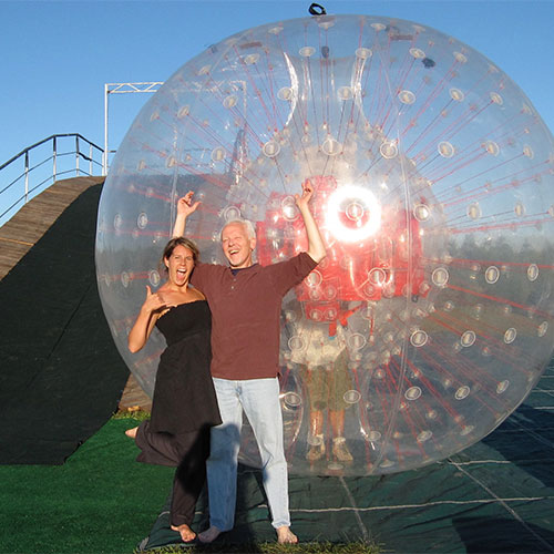 Take a ride in a giant ball with our Zorb rides here in Spring Grove, Illinois!
